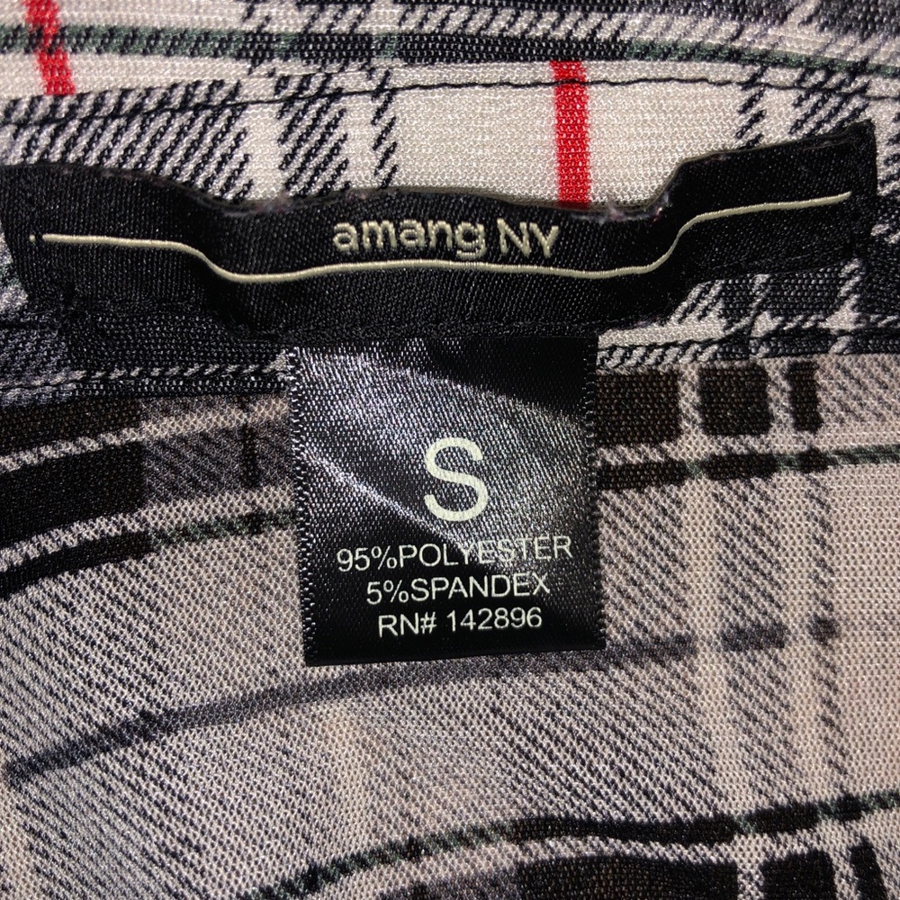 amang NY | plaid shirt | Size Small | S - Picture 4 of 5